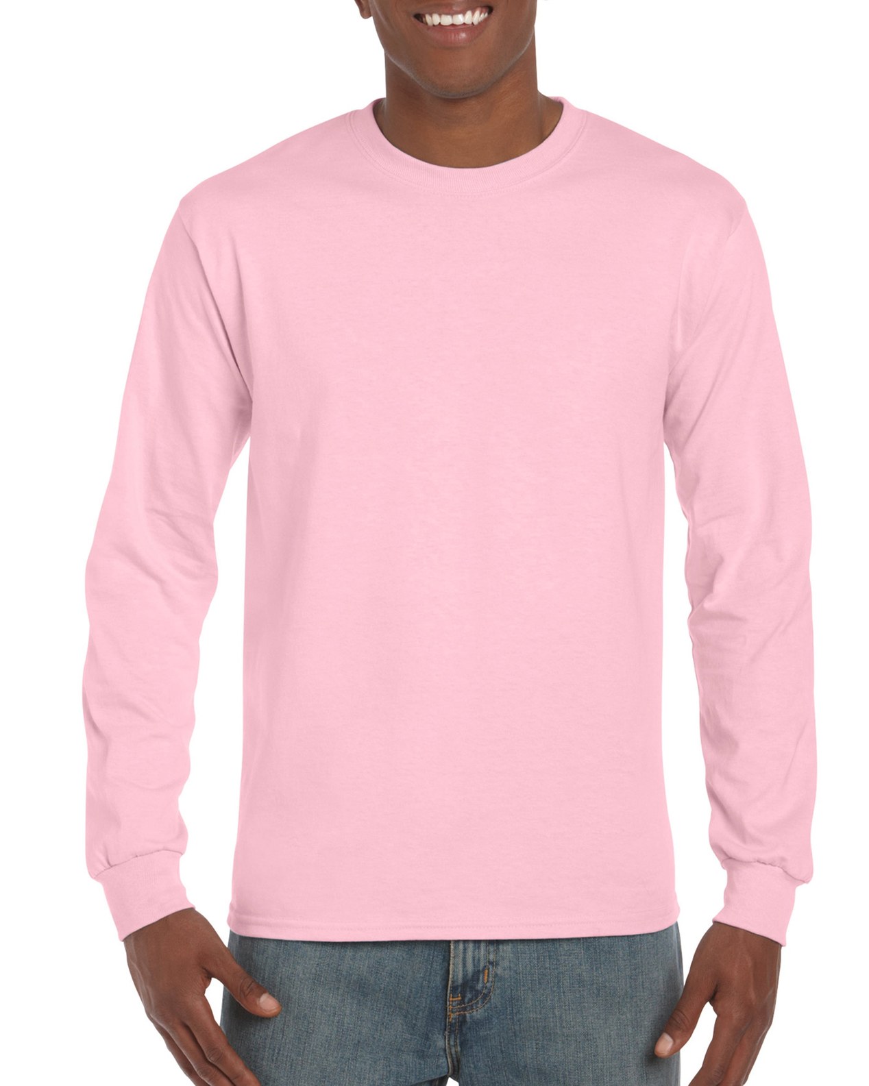 Bluza barbati, ultra bumbac, Roz Deschis, 203g