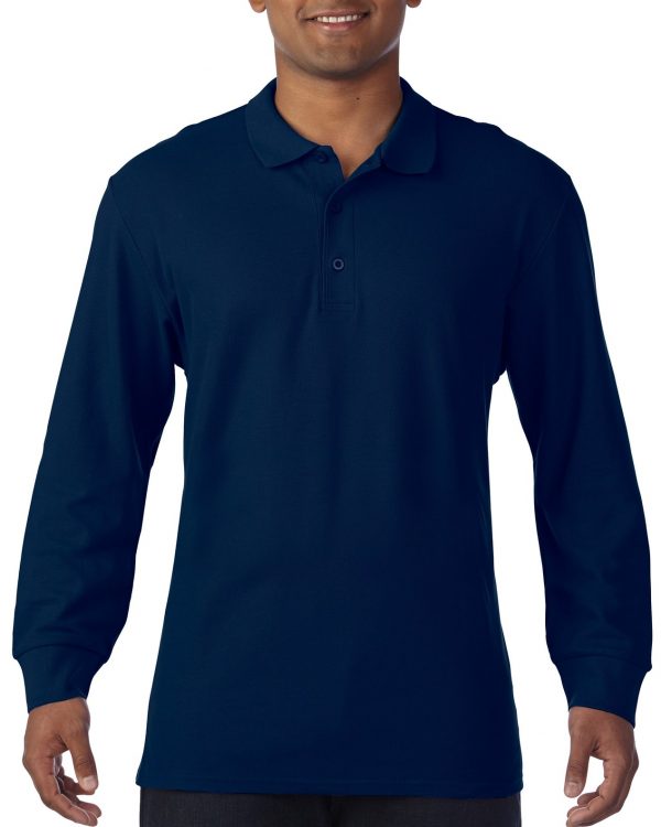 Bluza polo barbati 100% bumbac, Bleumarin, 223 g