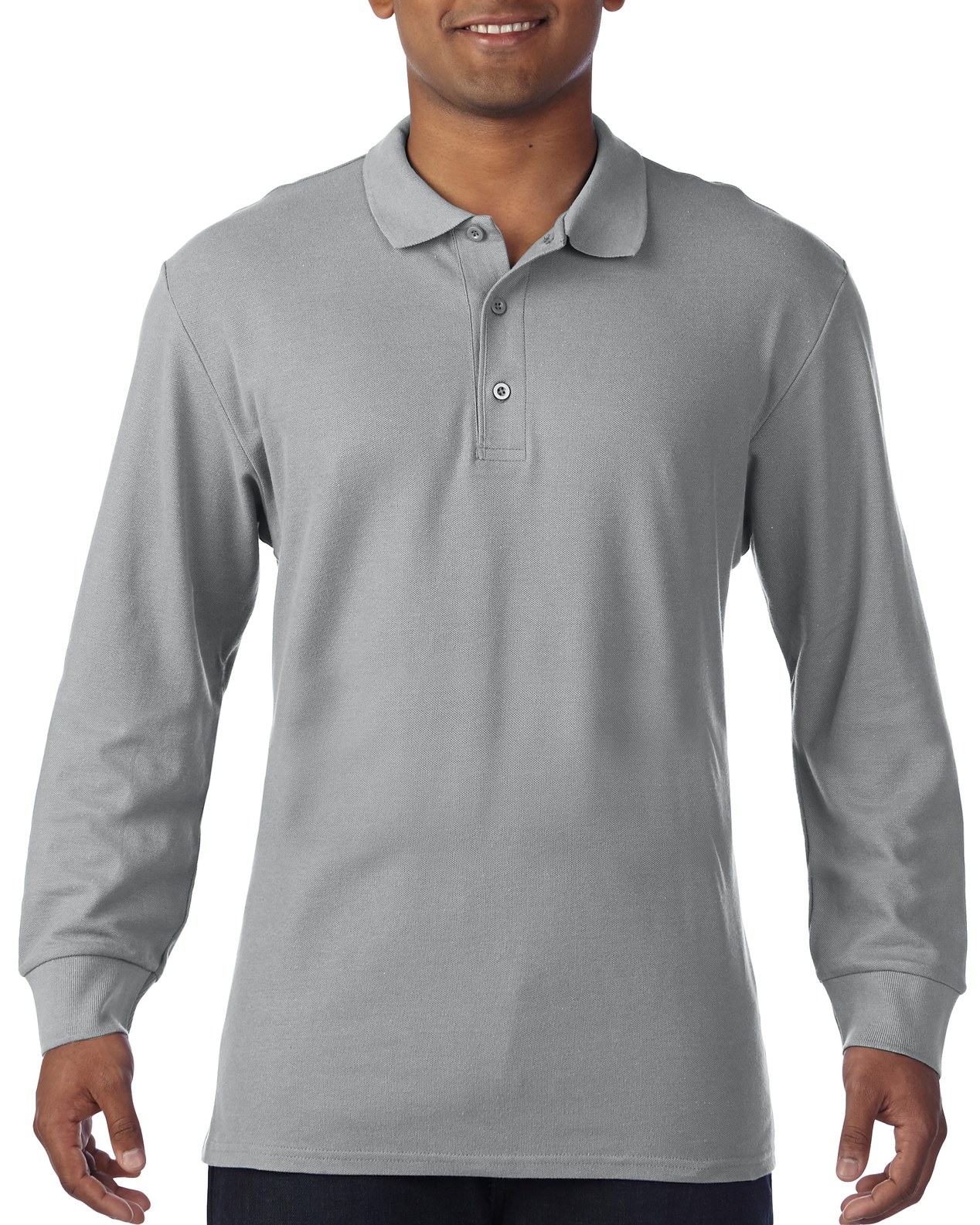 Bluza polo barbati 100% bumbac, RS - Gri Sport, 223 g