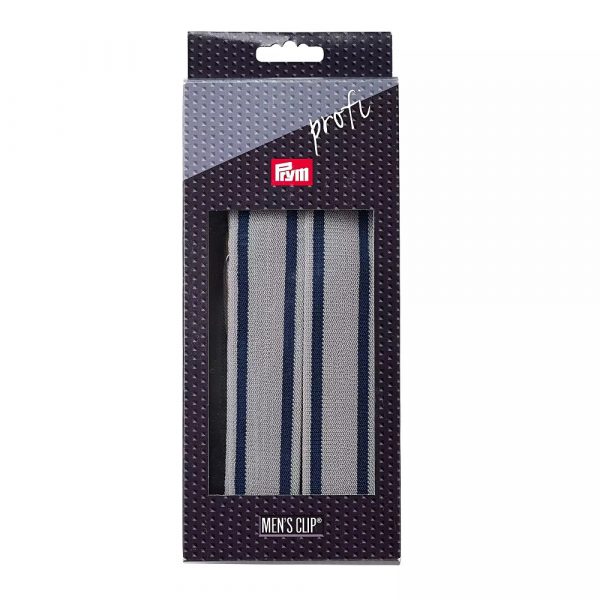 Bretele pantaloni Profi Hercules, gri/albastru, 110 cm / 35 mm