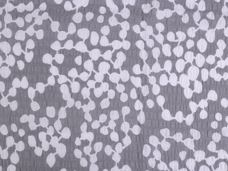 Bumbac creponat motiv abstract