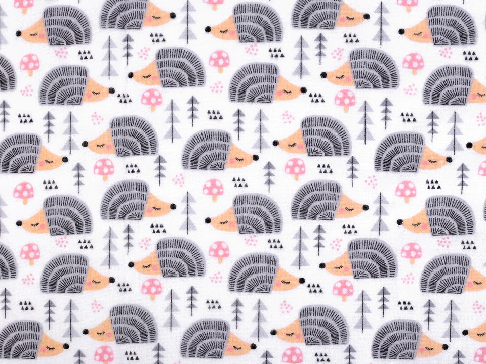 Bumbac flanelat cu motiv animale