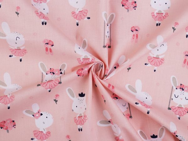Bumbac imprimat cu iepure