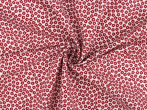 Bumbac imprimat cu motiv de flori