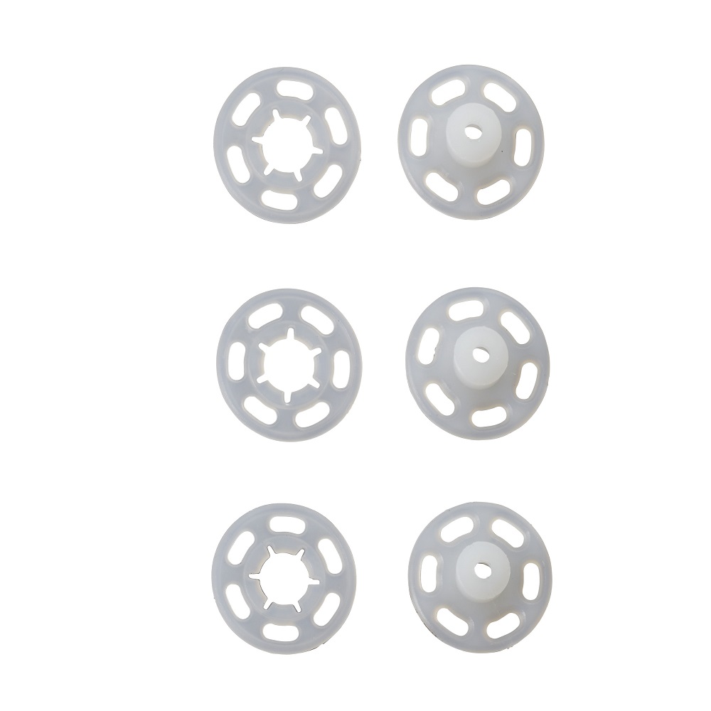 Capse de cusut, din plastic transparent, rotunde, 13 mm