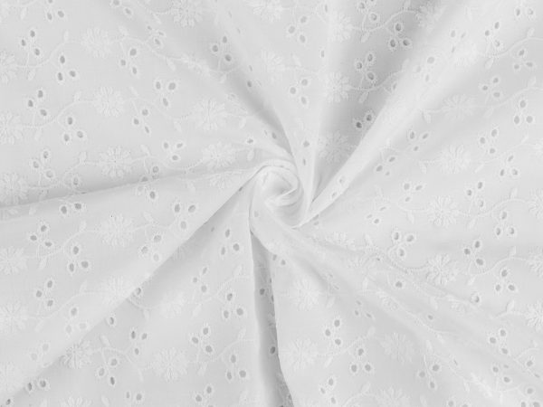 Dantela de bumbac Madeira cu broderie