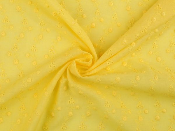 Dantela Madeira de bumbac cu flori brodate