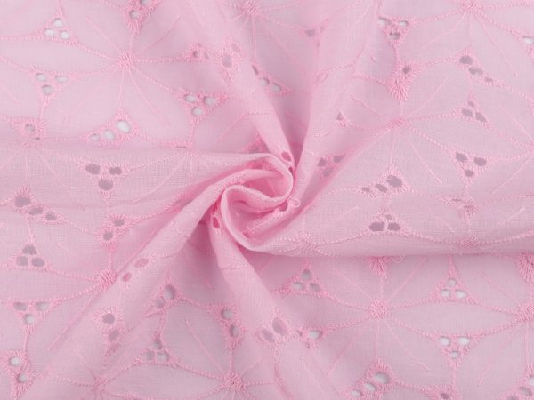 Dantela din bumbac Madeira cu broderie