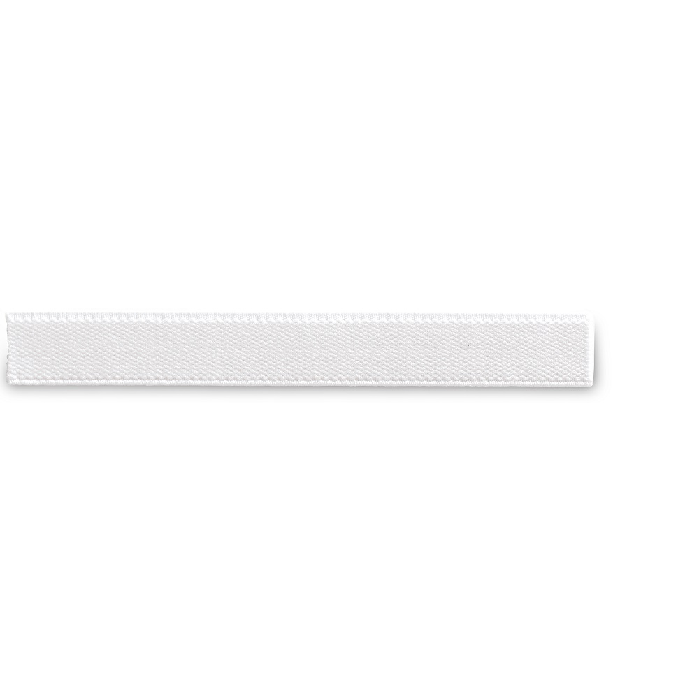 Elastic velur, alb, 15 mm