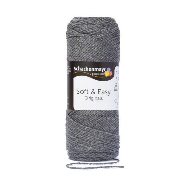 Fir din acril Soft & Easy – Melange Gray