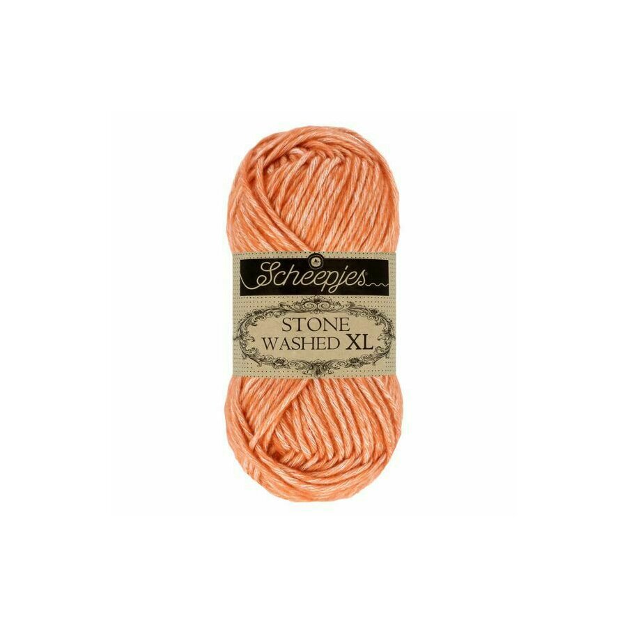 Fir din bumbac Stone Washed XL - Coral
