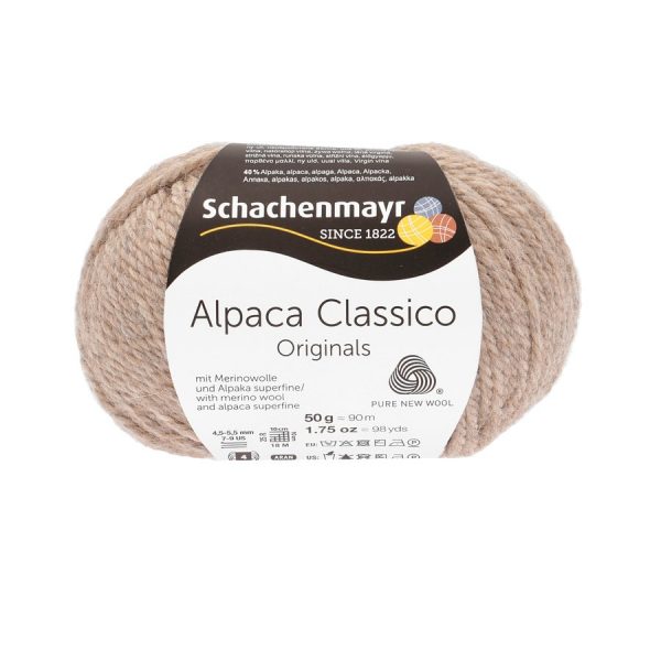 Fir din Alpaca Classico – Sand Melange