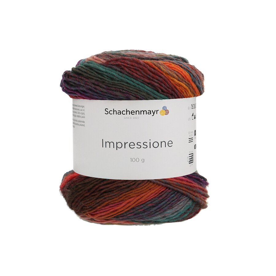 Fir din lana in degrade Impressione - Sunset Color