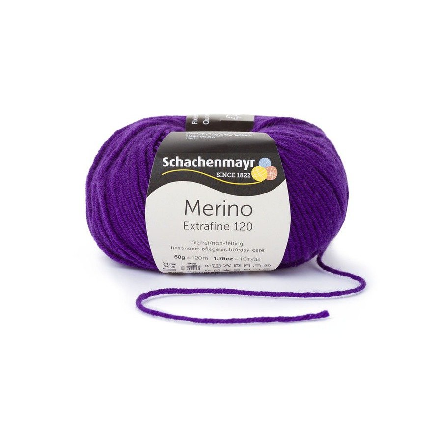 Fir din lână Merino Extrafine 120 Anemone
