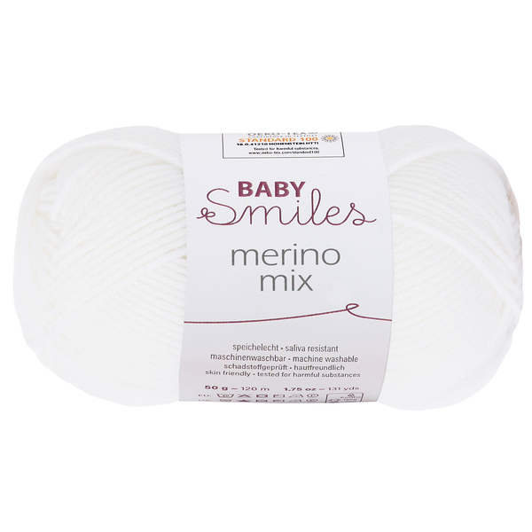 Fire de tricotat Baby Smiles Merino Mix 01001