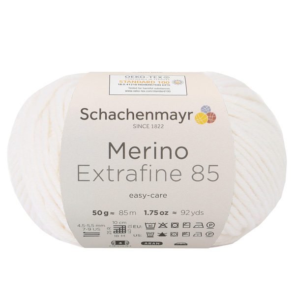 Fir de tricotat Merino Extrafine 85, 00201