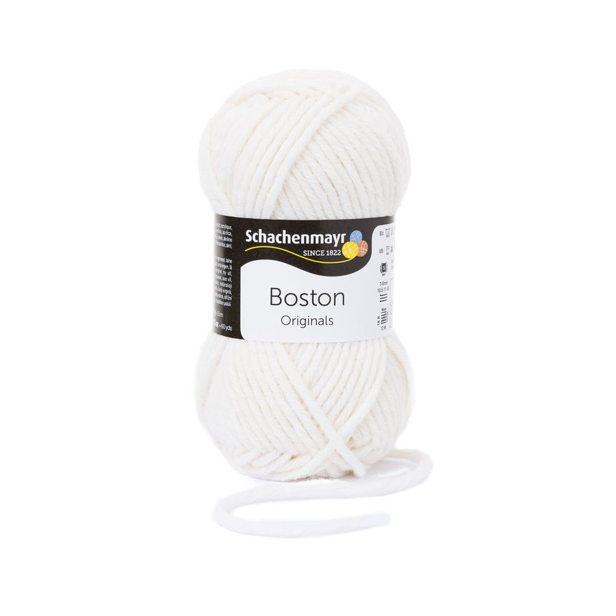 Fire din lana Boston - White