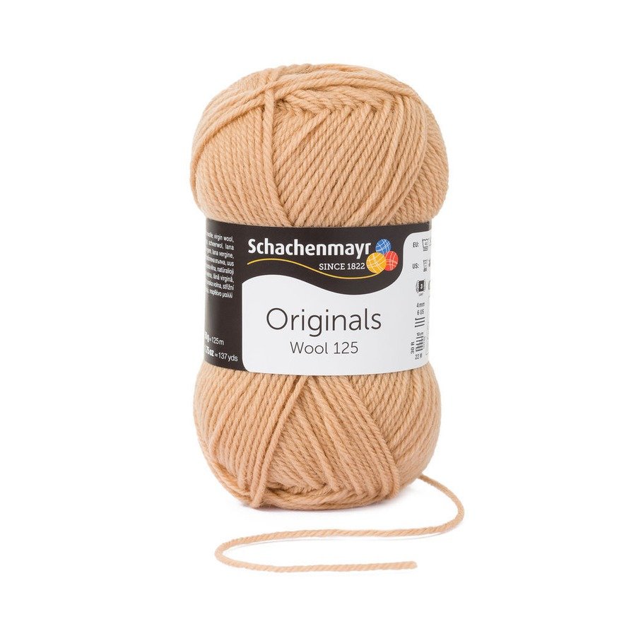 Fir din lana Wool 125 - Camel