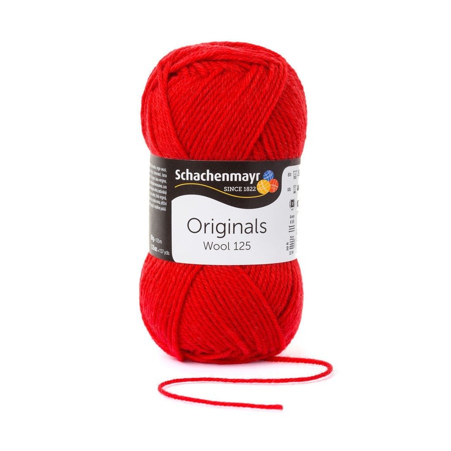 Fir din lana Wool 125 - Cherry