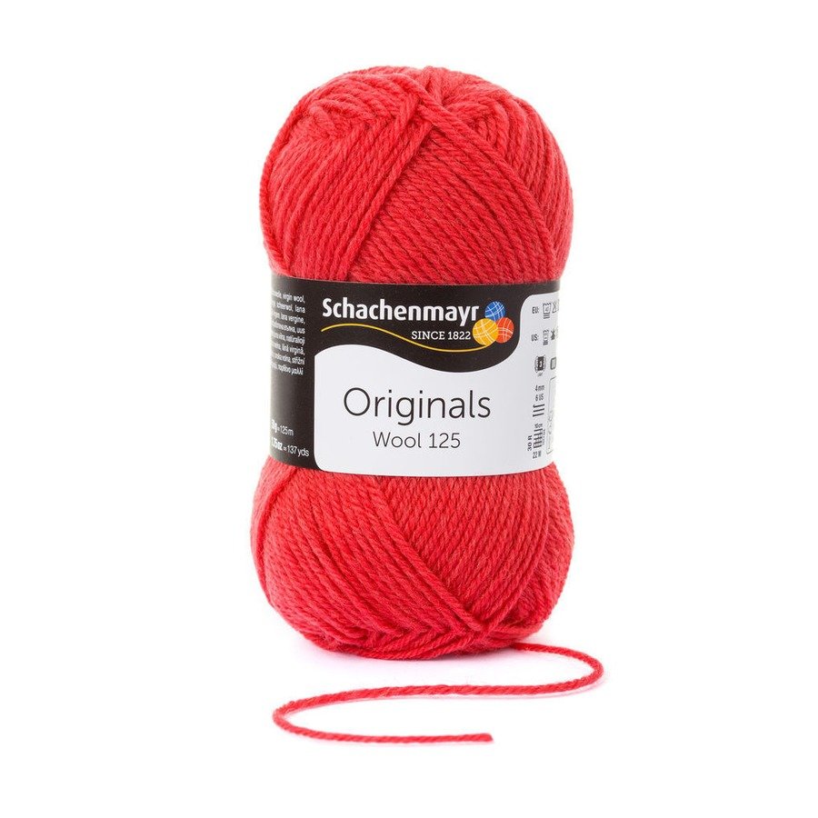 Fir din lana Wool 125 - Cranberry