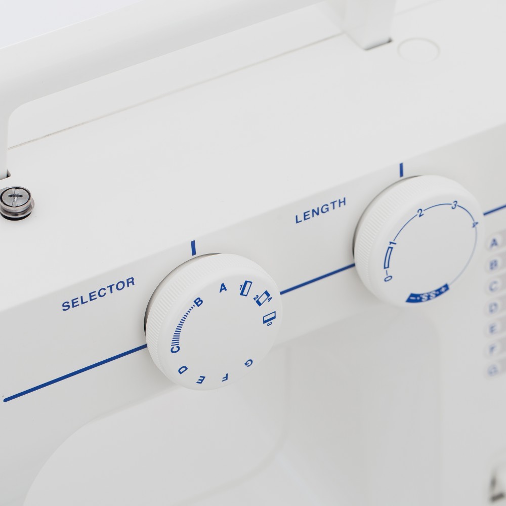 Masina de cusut electromecanica JANOME 234, 12 Programe, 860 Imp/Min, 60W, Alb