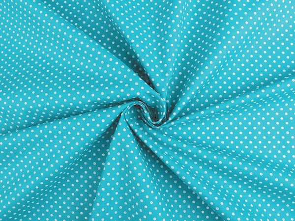 Material bumbac imprimat cu buline