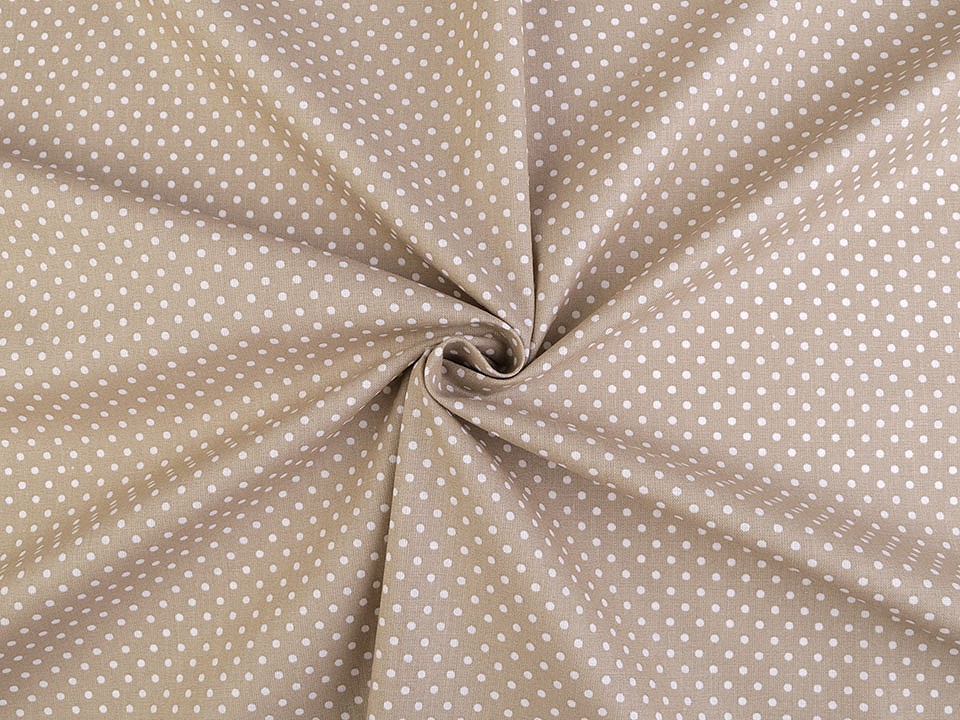 Material bumbac imprimat cu buline
