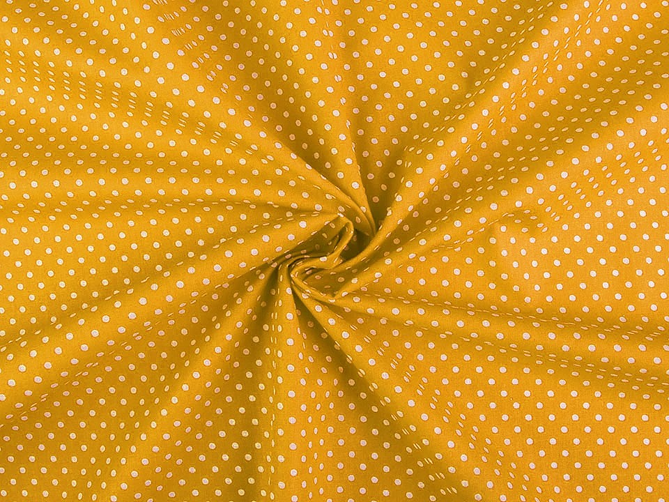Material bumbac imprimat cu buline