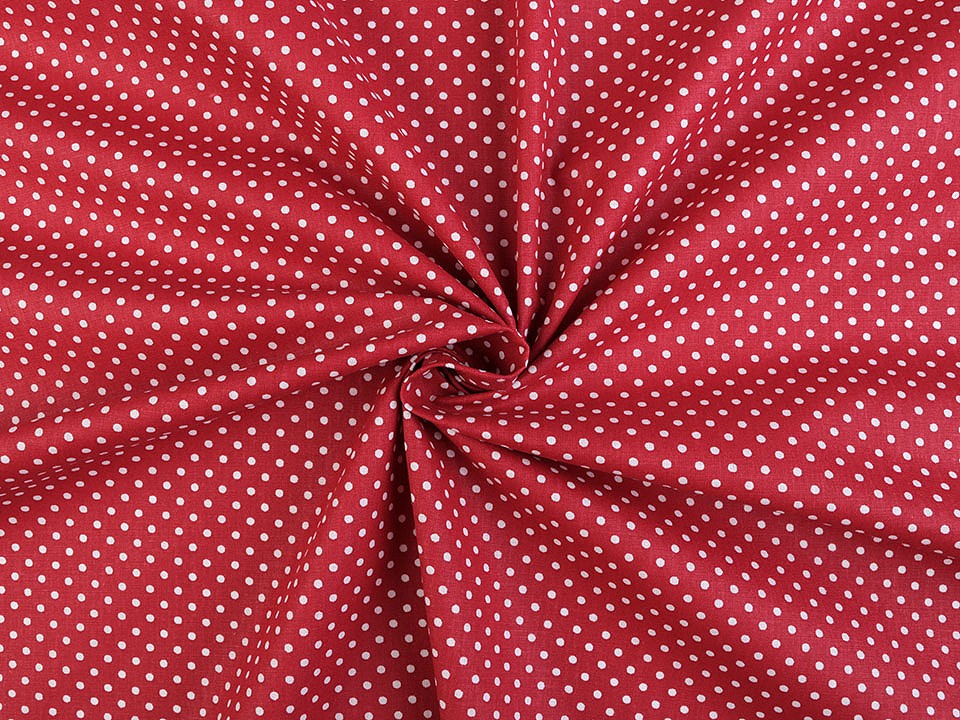 Material bumbac imprimat cu buline