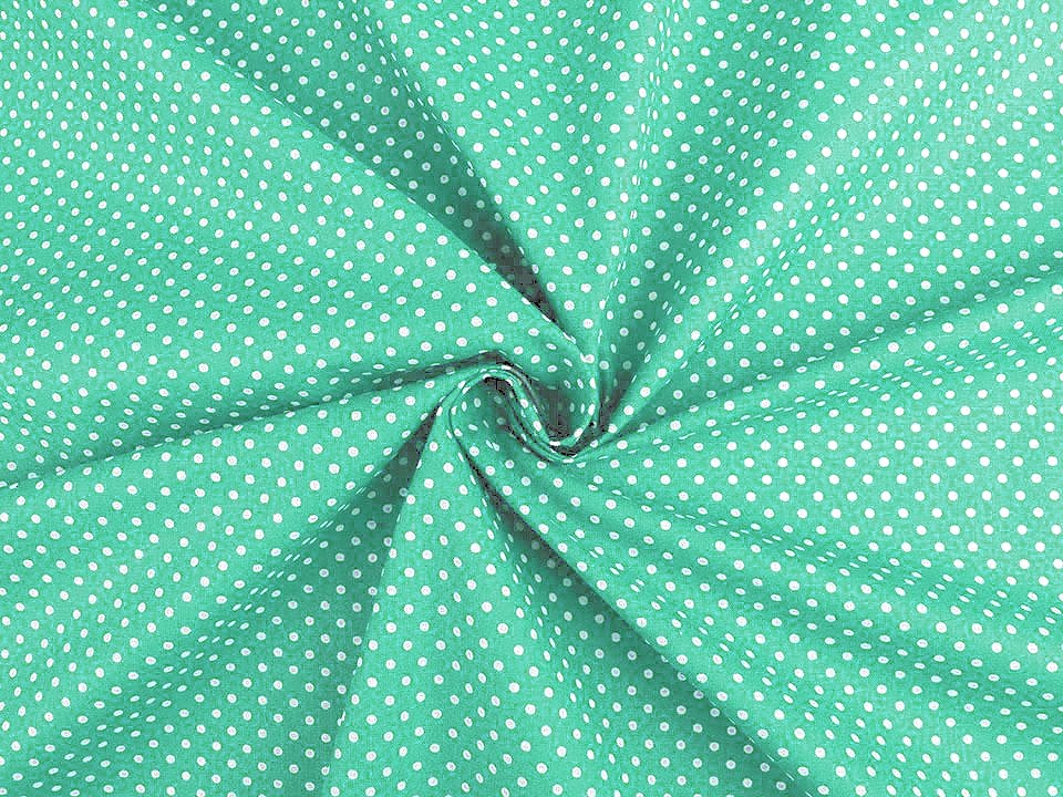 Material bumbac imprimat cu buline