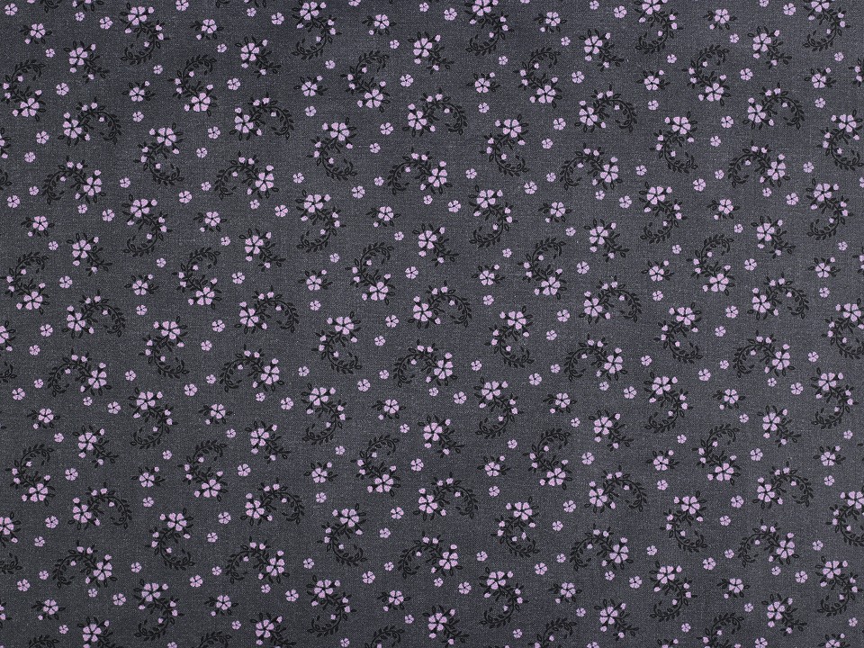 Tesatura de bumbac imprimat cu motiv floral