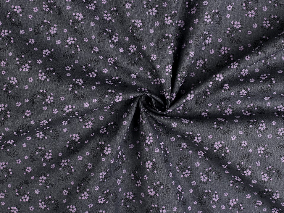 Tesatura de bumbac imprimat cu motiv floral