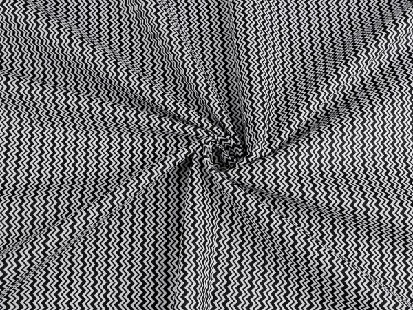 Material de bumbac cu model chevron