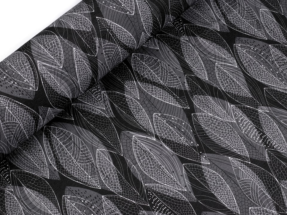 Material decorativ cu motiv frunze 380976