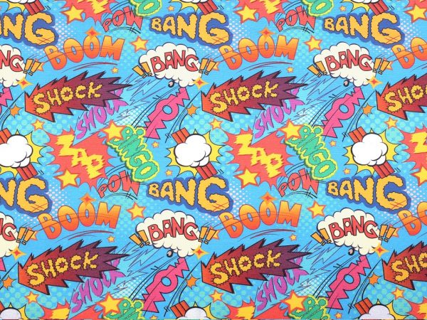 Material decorativ cu motiv comics