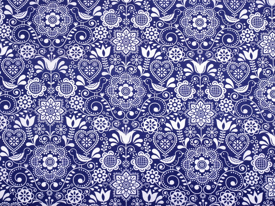 Material decorativ cu motiv folcloric 380983