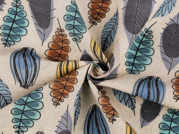 Material decorativ cu motiv frunze