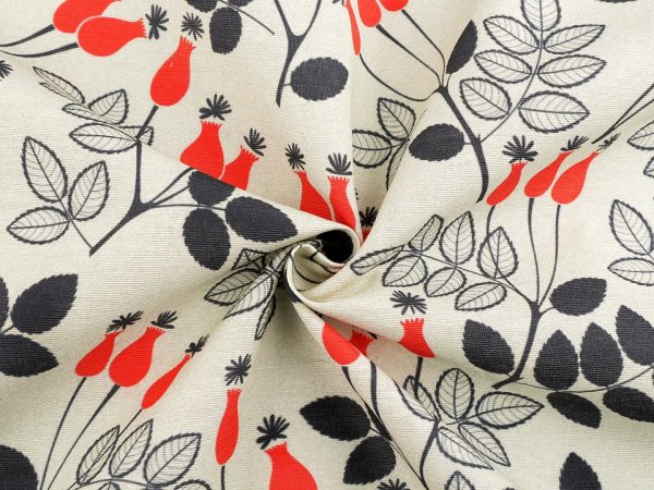 Material decorativ cu motiv macese