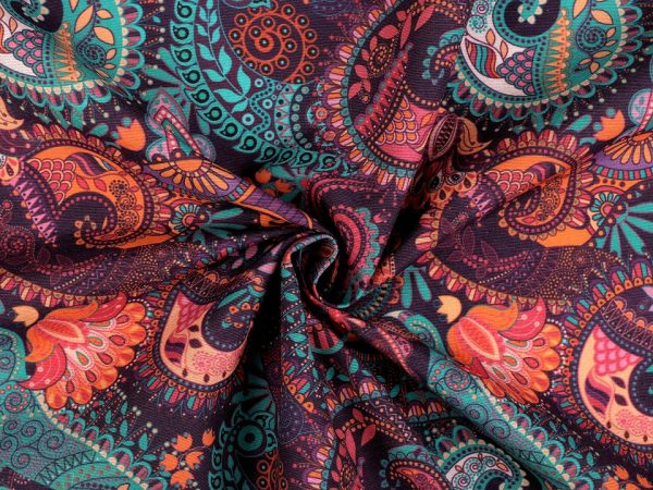 Material decorativ cu motiv Paisley