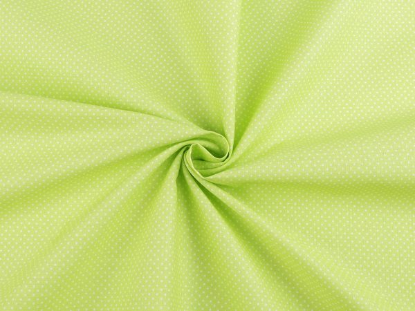 Material din bumbac cu buline mici