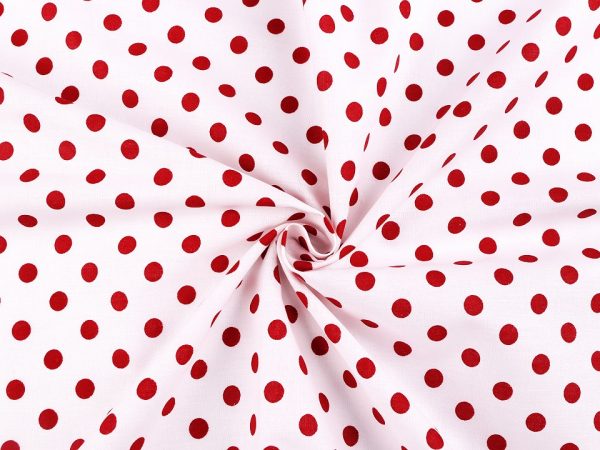 Material din bumbac cu buline