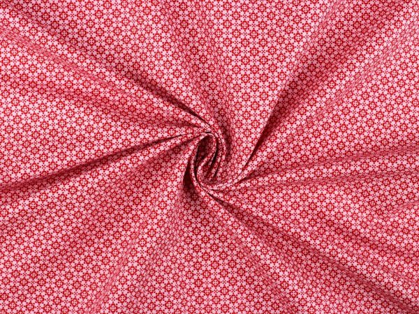 Material din bumbac imprimat cu motiv floral