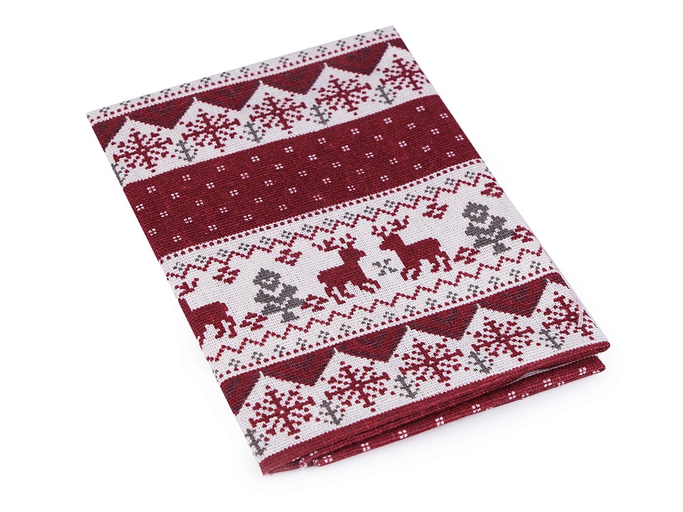 Material textil cu motive de Craciun