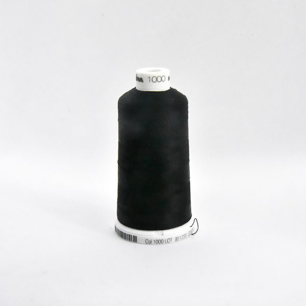 Ata de brodat rayon (vascoza) Emerald Black, classic 40, con 1000 metri