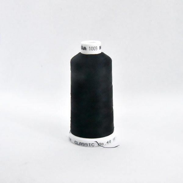 Ata de brodat rayon (vascoza) Sapphire Black, classic 40, con 1000 metri