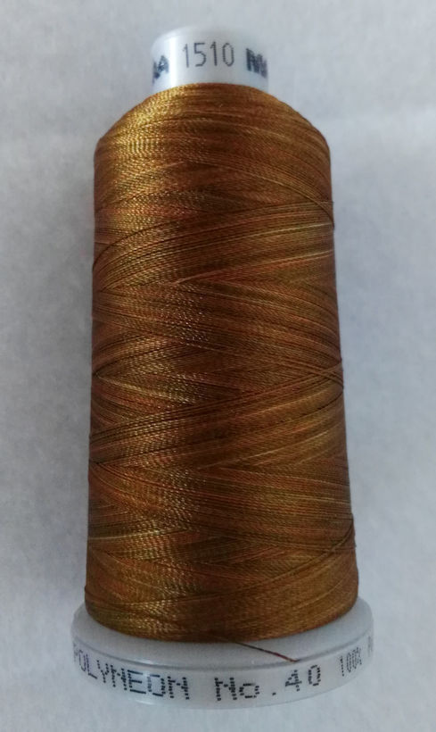 Ata de brodat polyneon Multi Brown, finetea 40, con 1000 metri