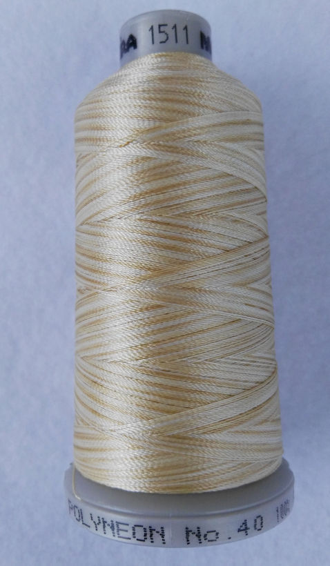 Ata de brodat polyneon Multi Cream, finetea 40, con 1000 metri