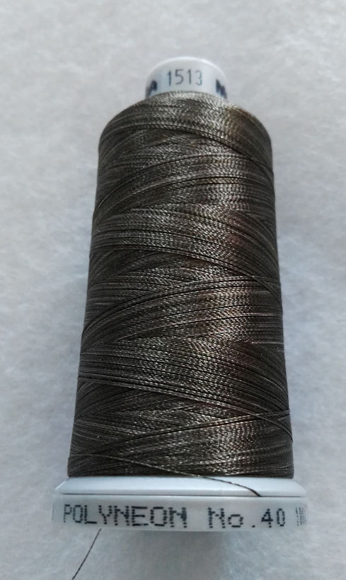 Ata de brodat polyneon Multi Brown, finetea 40, con 1000 metri