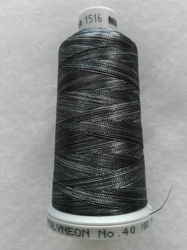 Ata de brodat polyneon Multi Semi Dark Grey