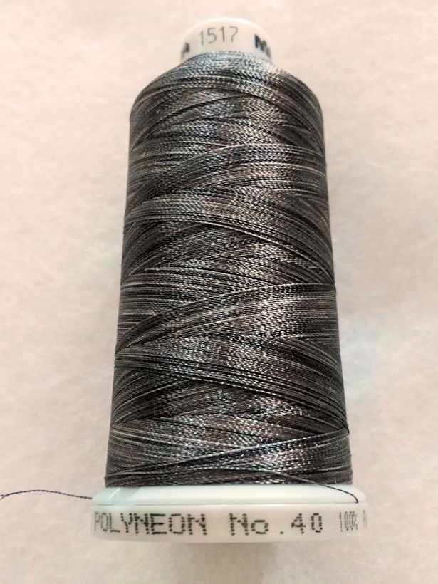 Ata de brodat polyneon Dark Multi Grey